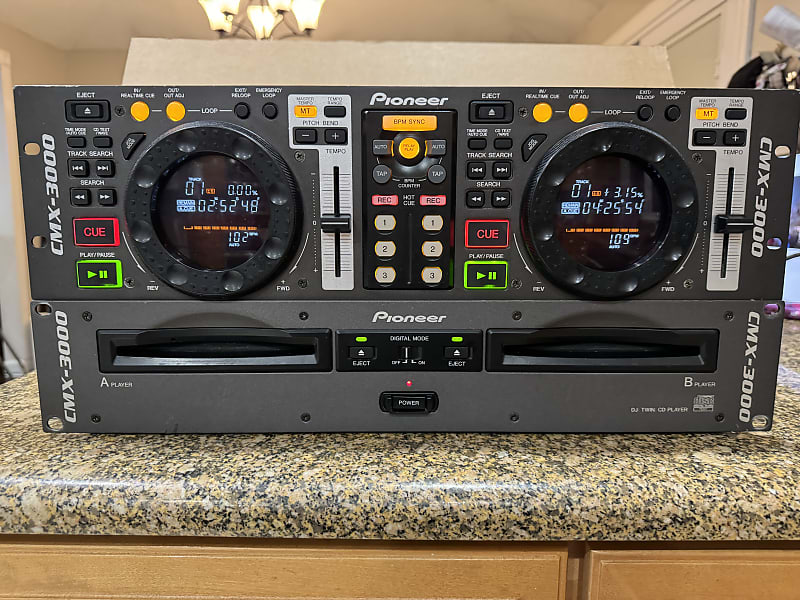 Pioneer CMX-3000 Dual Twin CD Deck Professional DJ CDJ Player