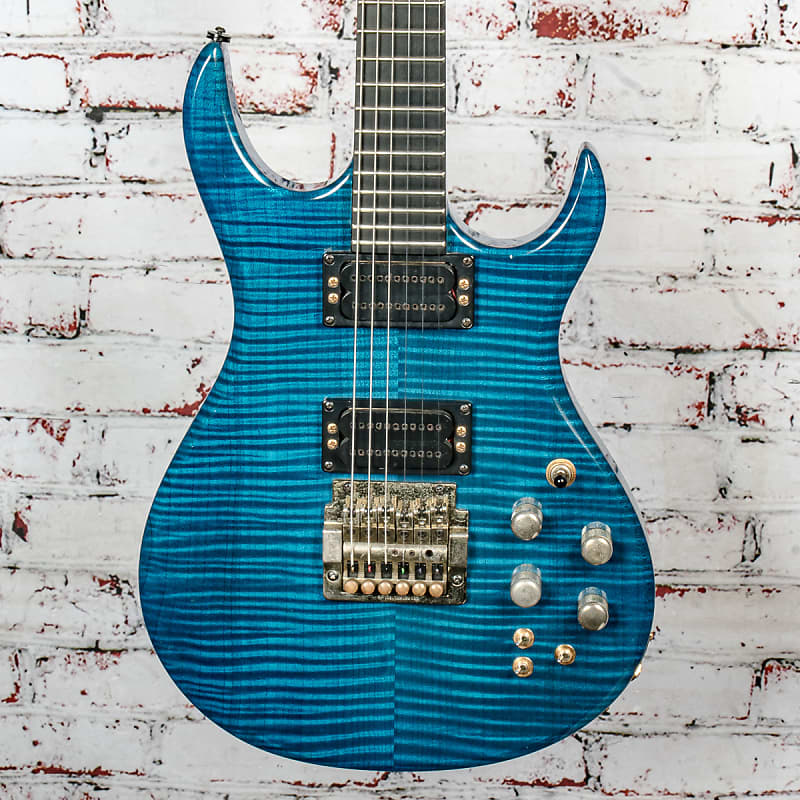 Carvin DC400 Electric Guitar, Blue Flame Maple w/ Original | Reverb