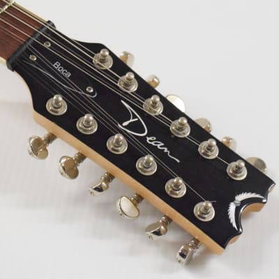 Dean Boca 12-String Electric Guitar - Trans Amber Burst image 8