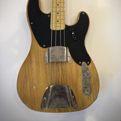 T & T Customs '51 Inspired Precision Bass 2018 Vintage Amber Satin "Alley Cat" image 3