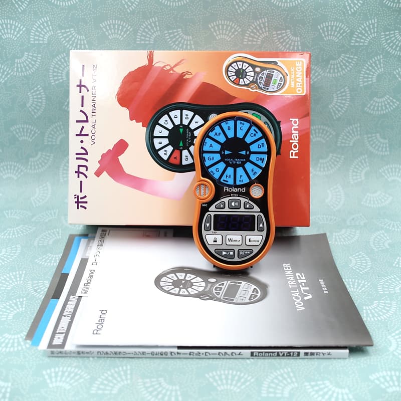 Roland Vocal Trainer VT-12 ボーカルトレーナーオレンジ Roland VT-12 Orange Vocal Trainer With Original Box Z9C2680
