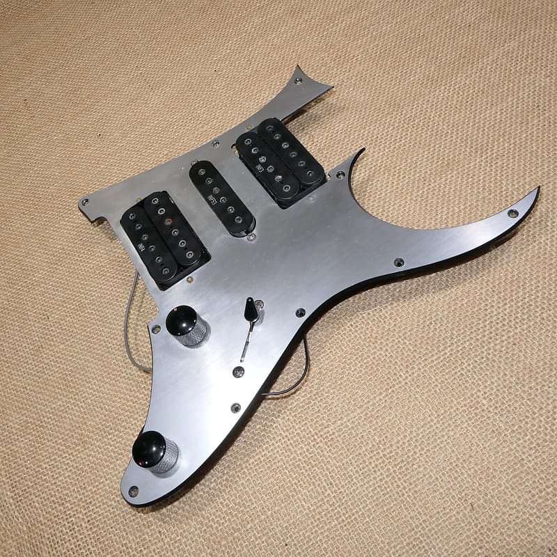 Pickguard Loaded Silver Black, 2010 Ibanez RG350EX INF3 INF4 INFS3 Same Day  Shipping #DH11