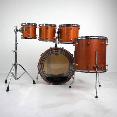 Yamaha Maple Custom 5-Piece Drum Kit in Vintage Natural 22,8,10,12,14 image 4
