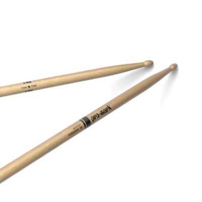 Promark Hickory 5B Wood Tip Drum Sticks - TX5BW image 1