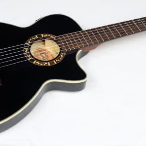 Crafter CTS155C/BK Acoustic-Electric Classical Thinline | Reverb