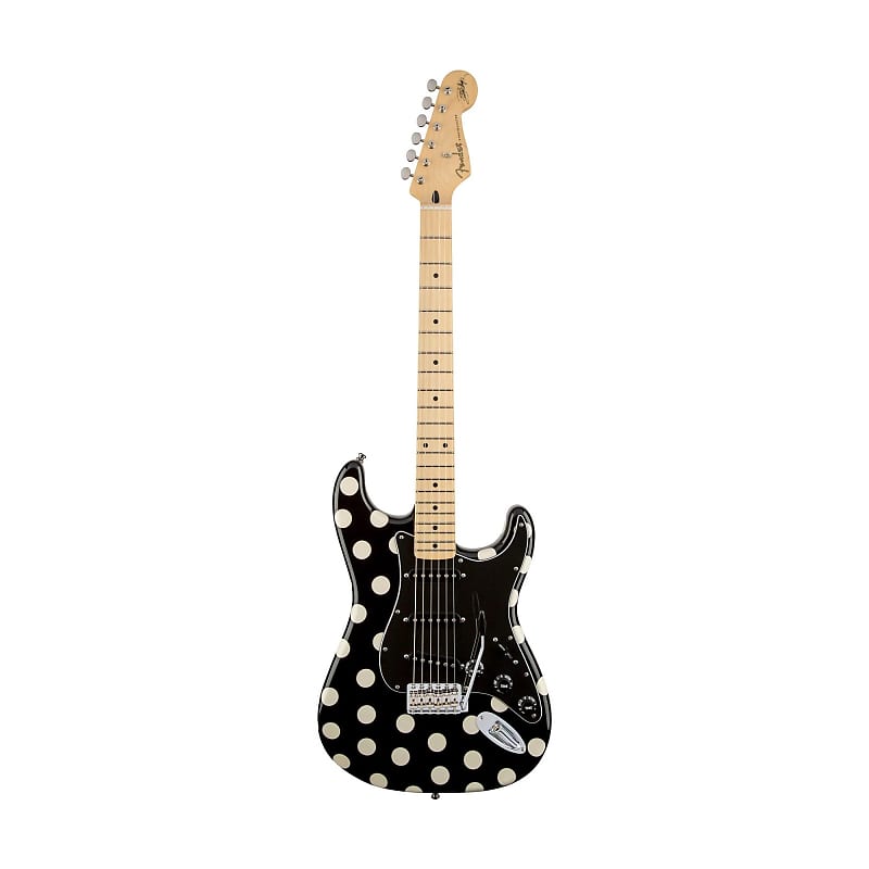 Fender Artist Buddy Guy Stratocaster Guitar, Maple Neck, Polka Dot Finish, w/Gigbag image 1