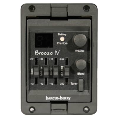 Barcus Berry BREEZEIV Multi-Sensor Acoustic Guitar Preamplifier System image 1