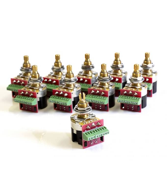 CTS 500k Audio/Log PushPull Pot, SolderFree (10 Pack) Reverb