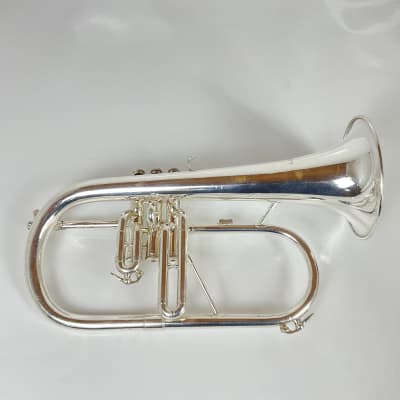 August Clemens Glier Kuhlohorn in Bb Markneukirchen Kuhlo-Flugelhorn Rotary  Flugelhorn 1900s - Bare Brass | Reverb