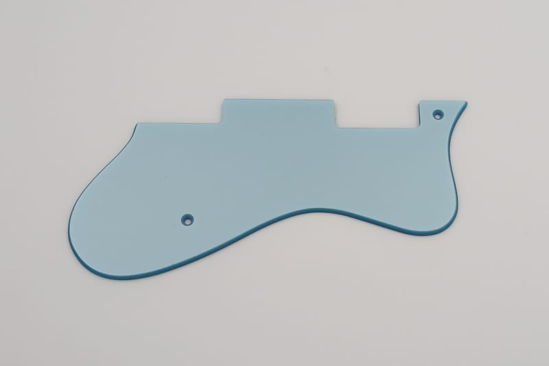 metallic ice blue acrylic pickguard for epiphone dot guitar | Reverb