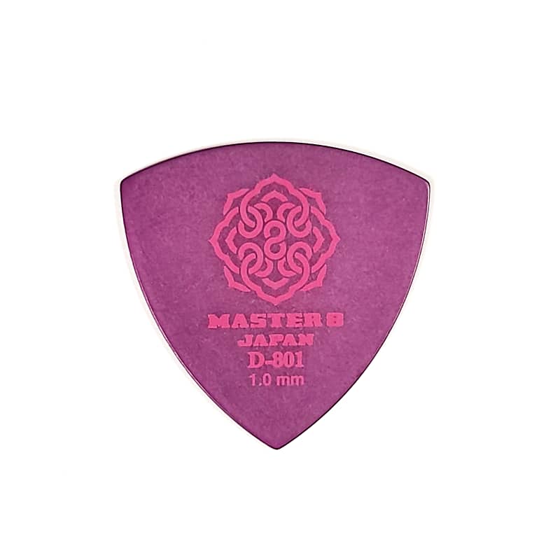 Master 8 Japan D-801 Duracon Standard Large Triangle Guitar Picks Heavy 1.0mm 6-Pack image 1