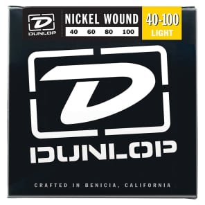 Dunlop DBN40100 Nickel-Wound Stainless Steel Bass Strings (40-100)
