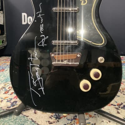 Tom Hamilton's Aerosmith, Danelectro Baritone Bass Signed! Authenticated! Black (#20) image 1