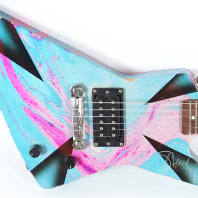 JEM Steve Vai Owned Despagni Wyld Styles MC Mini Swirl Dipped | Reverb