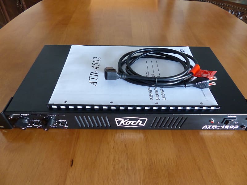 Koch ATR-4502 90W Stereo Rack-Mounted Guitar Power Amp Black - great for  Synergy module amps