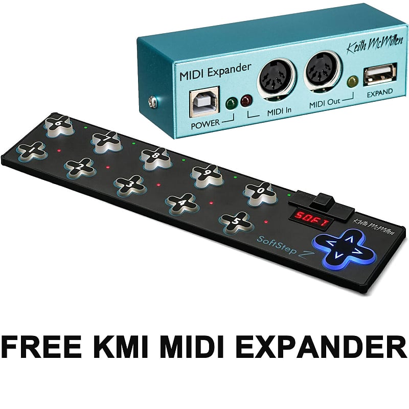 Keith MacMillem SoftStep 2 usb MIDI Foot Controller +Free Reverb
