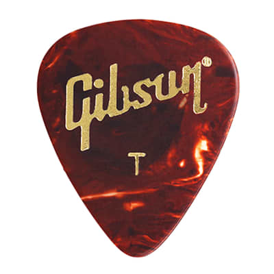 Gibson Celluloid Tortoise Thin Size Guitar Pick Pack 12 Picks image 1