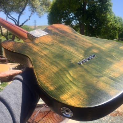 Pairadice Custom Shop Green Pine Relicaster ~ Warmoth Neck ~ DiMarzio True Velvet Pickups image 9