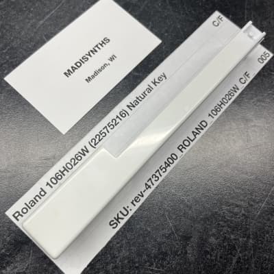 ORIGINAL Roland Replacement Weighted C/F Key (106H026W) for D-50, JX-8P, JX-10, Juno-2, etc (SK-361 keybeds)