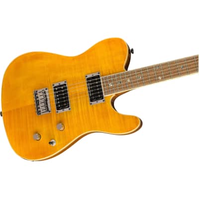 Fender Special Edition Custom Telecaster Flame Maple Top w/ Seymour Duncan Humbuckers - Amber image 2