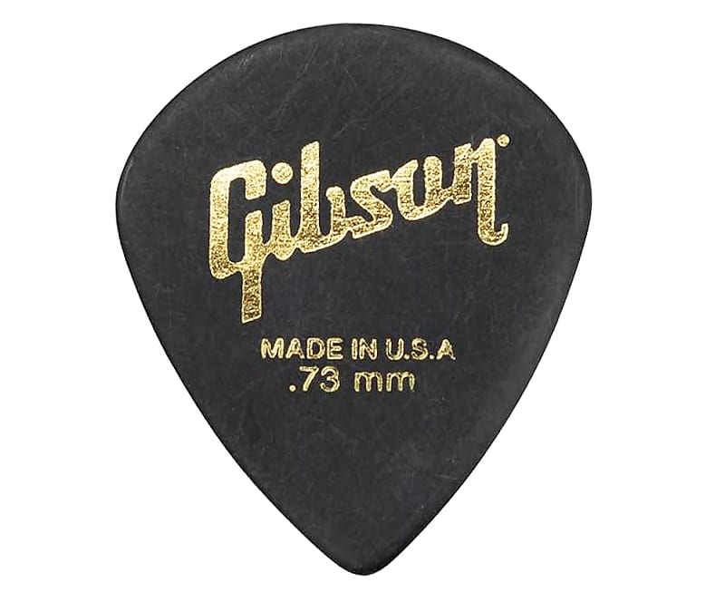 Gibson Modern Black .73mm Guitar Pick 6 Pack image 1