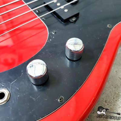 Hondo Deluxe MIJ Short Scale P-Bass Clone (Late 1970s, Hot Rod Red) imagen 14
