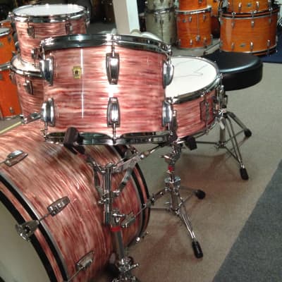 Bun E. Carlos’s Ludwig 2012 Pink Oyster Legacy 24,16,13,12,14×6.5 Matching Snare, Ultra Rare! image 5
