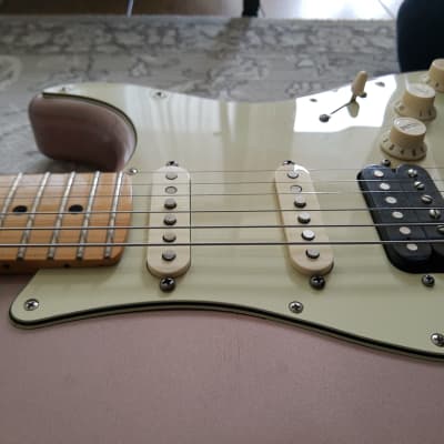 Fender Deluxe Lone Star Stratocaster 2014 - 2016 Burgundy Mist Metallic strat split maple Mexico MIM image 10