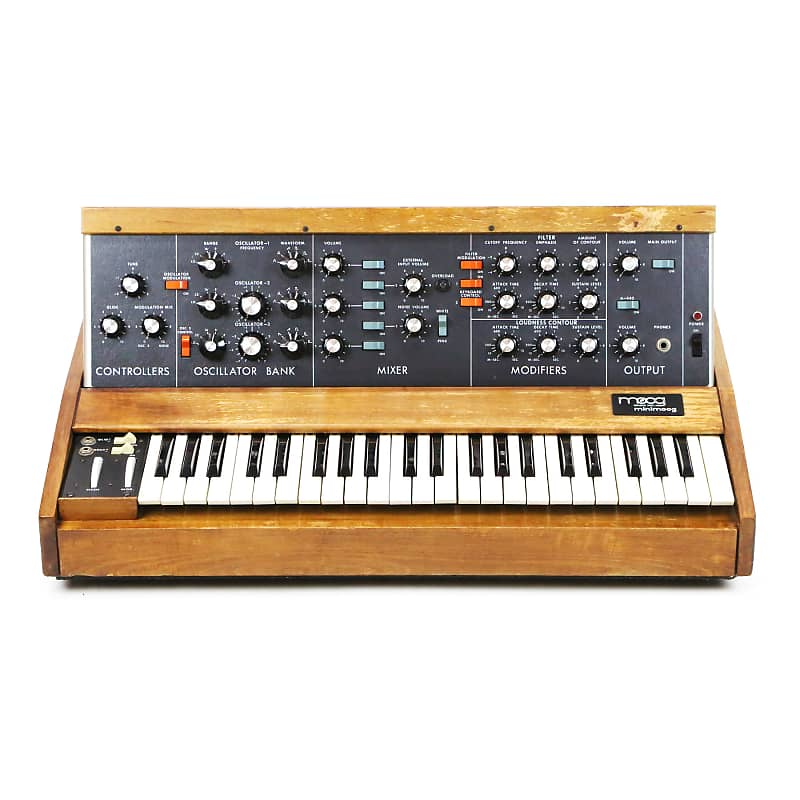 1974 Moog MiniMoog Model D Mini Moog Vintage Original Mono Synthesizer MonoSynth Keyboard Synth Works Perfectly image 1