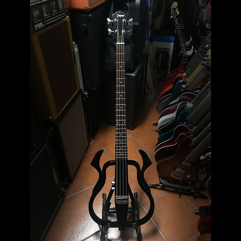 Cherrystone Silent Traveller 4-String Electric Bass Black image 1