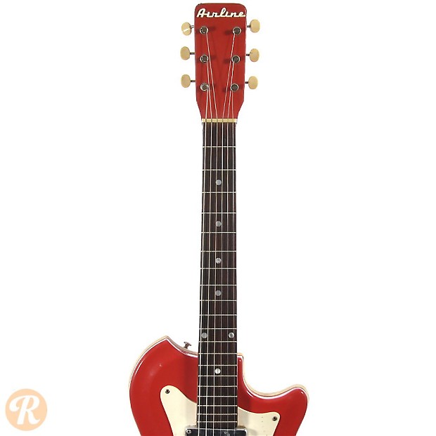 Airline Res-o-glass Single Cutaway Red 1965 image 7