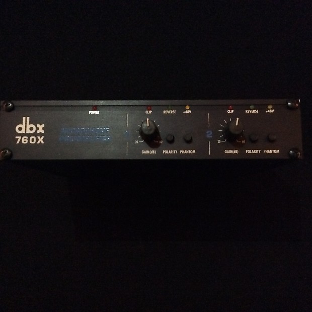 dbx 760X 2-Channel Microphone Preamplifier image 1