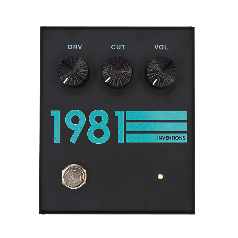 1981 Inventions DRV Overdrive, Black/Teal | Reverb