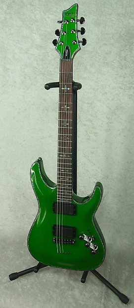 【限定色】Schecter Hellraiser c-1 green 緑 Schecter Hellraiser C-1 Deep Sea Green. Limited Edition