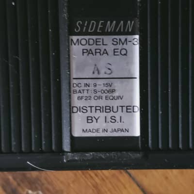 Sideman SM-3 Para-Q 2003 3-Band Parametric EQ image 8