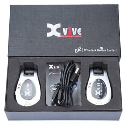 Xvive U2 Rechargeable Compact Digital Wireless Guitar System Silver image 9