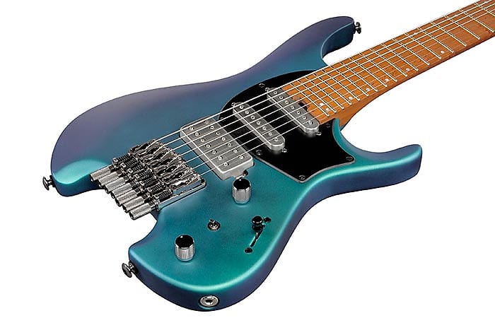 Ibanez Q547 7-string Electric Guitar - Blue Chameleon Metallic Matte