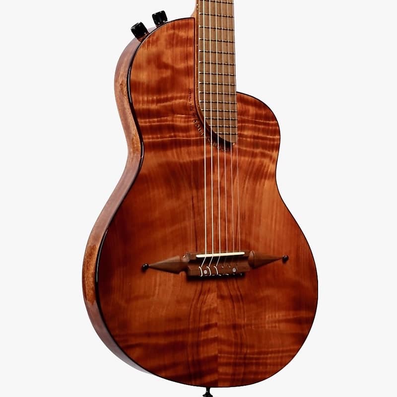 Rick Turner Renaissance RN6 Nylon String Curly Redwood Mahogany 5705