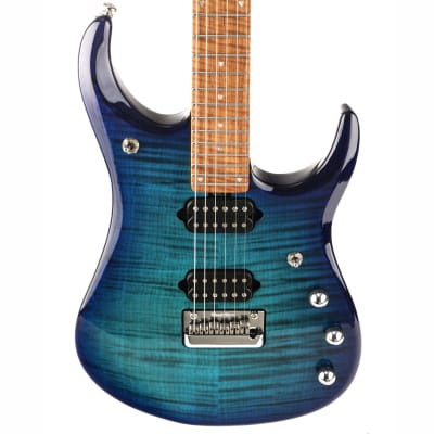 Music Man John Petrucci Signature JP15 Electric Guitar - Cerulean Paradise Fade, Flame Maple Top image 7