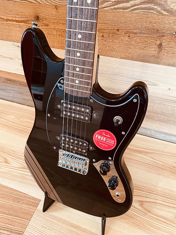 Squier FSR Bullet® Competition Mustang® HH Black with Squier FSR Bullet® Competition Mustang® HH Black with