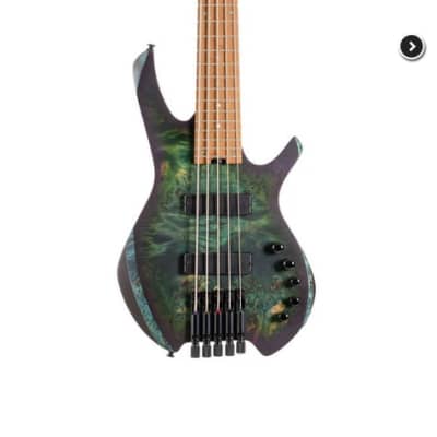 Cort SPACE5SDG Artisan Series Space 5 Bass Guitar (5 String). Star Dust Green for sale