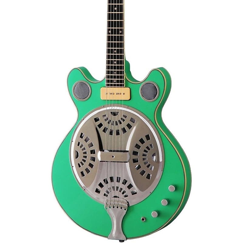 Eastwood Guitars Delta 6 - Green - Electric Resonator Guitar - Vintage Mosrite Californian Tribute - NEW! image 1