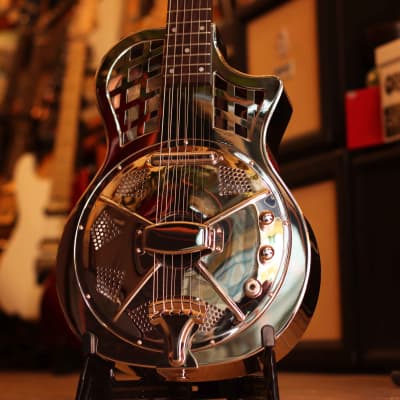 Johnson Guitars JR-994E - Nickel Plated - Resonator Guitar image 6