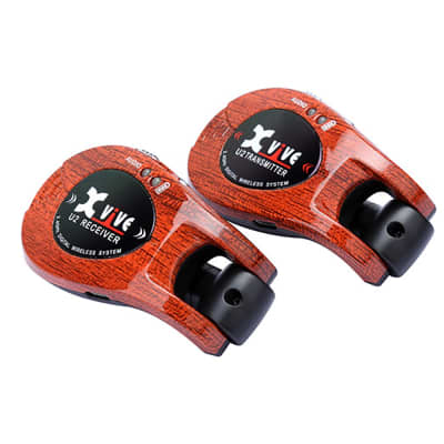 Mint Xvive U2 Wireless System Electric Guitar Live Stage Transmitter Receiver Redwood image 5