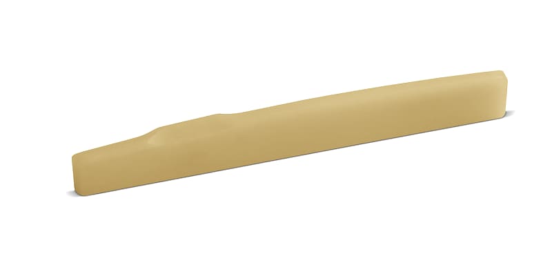 Unbleached Bone Saddle – Fits Many Post-2000 Gibson® Guitars – 11 mm - 12 Inch Radius image 1