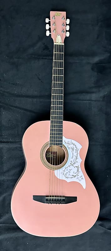 Rogue starter acoustic guitar pink hotsell