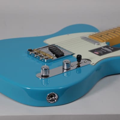 2022 Fender American Pro II Telecaster Miami Blue Electric Guitar w/OHSC image 8