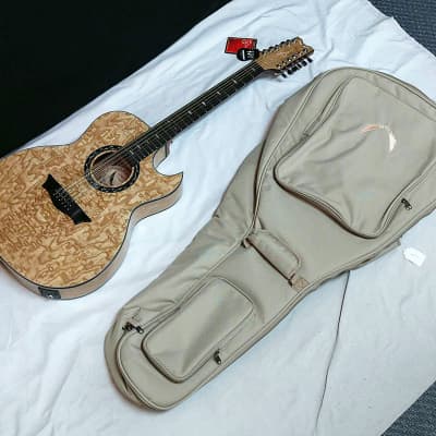 DEAN Exhibition Quilt Ash 12-STRING acoustic electric GUITAR new w/ Gig Bag image 1