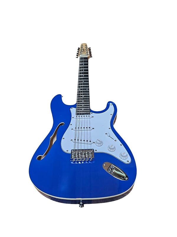NEW 12 STRING STRAT STYLE SEMI-HOLLOW ELECTRIC GUITAR image 1