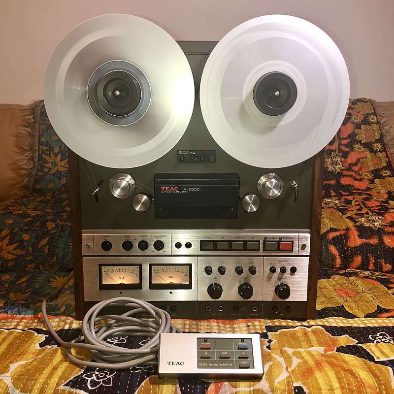 TEAC A-6600 -- 4-track, 2-channel R2R Tape Deck w/ Remote, NAB Hubs, Reels,  & More - MINT CONDITION!